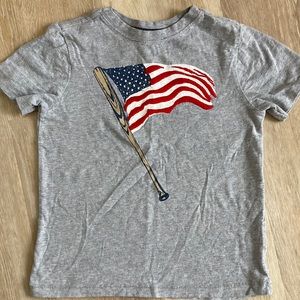 Gymboree 4T 4th of July Baseball Flag T-shirt